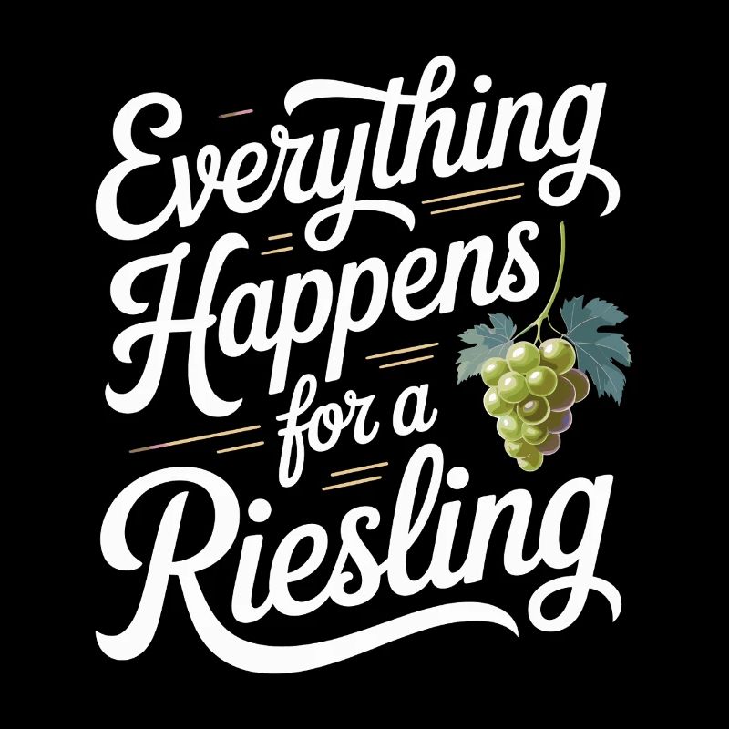 Wine Wine Drinker Everything Happens For A Riesling