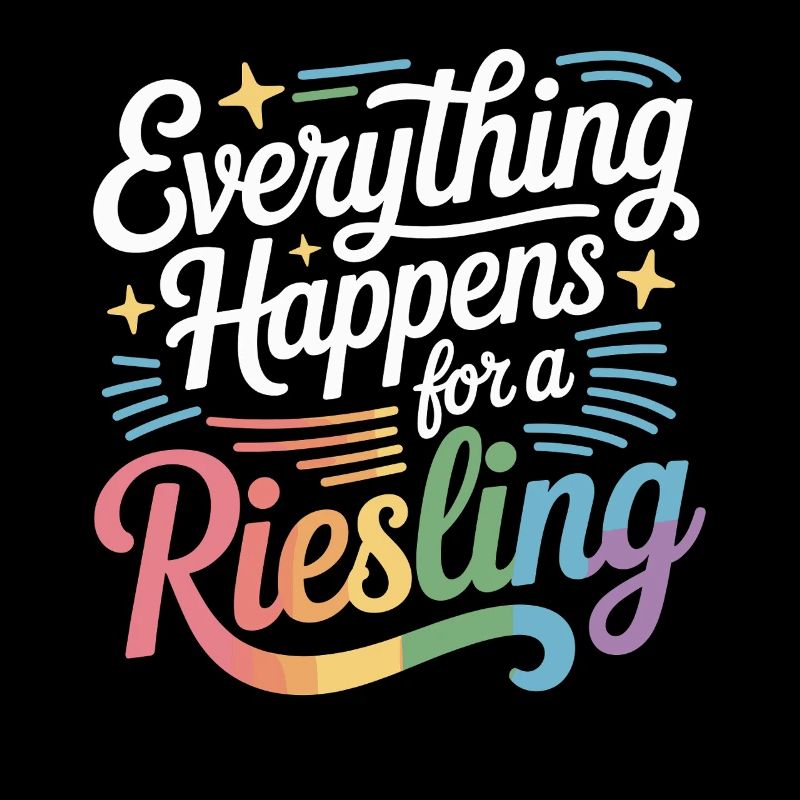 Wine Wine Drinker Everything Happens For A Riesling