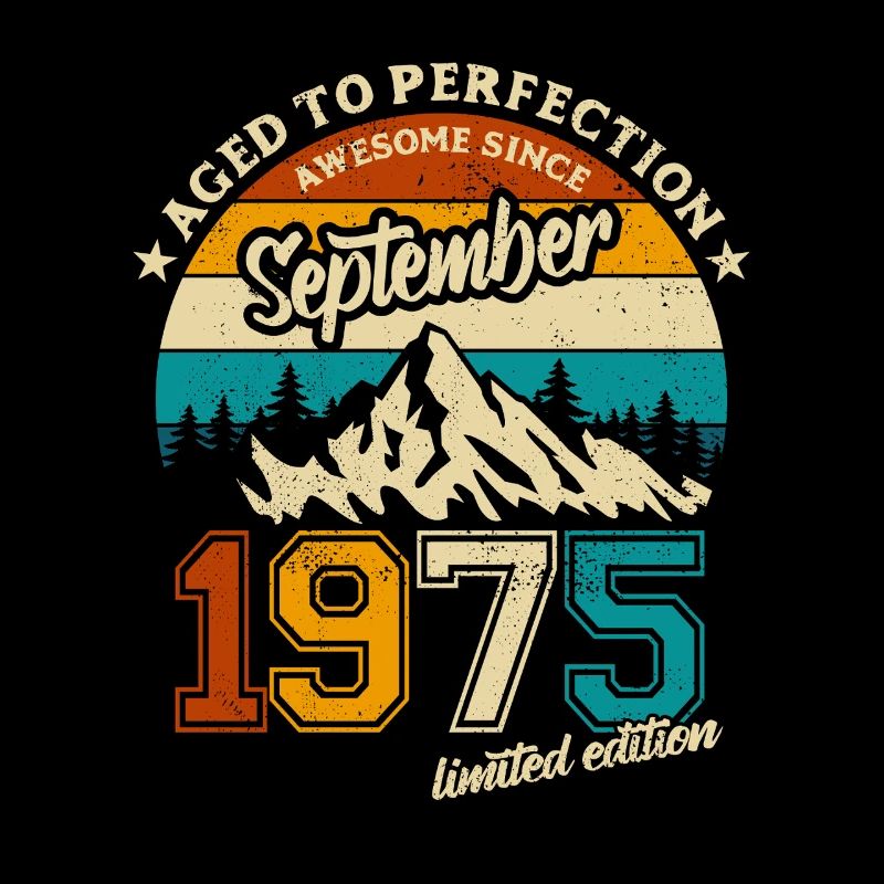 Limited Edition September 1975 Geburtstag Geschenk