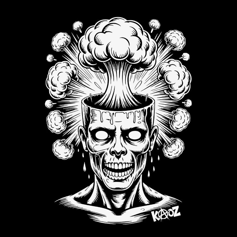 Creative explosion and comic illustration