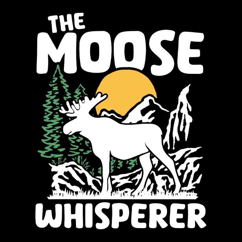 Conception de silhouette de la nature de l’orignal