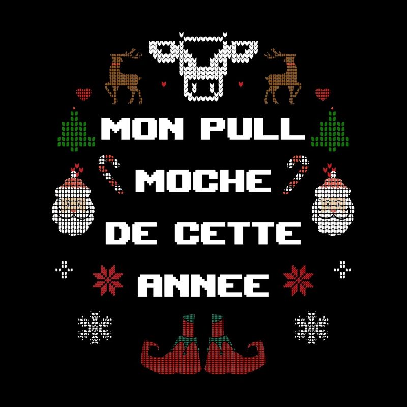 Mon Pull Moche de Noël Tradition Joyeuse Paysan