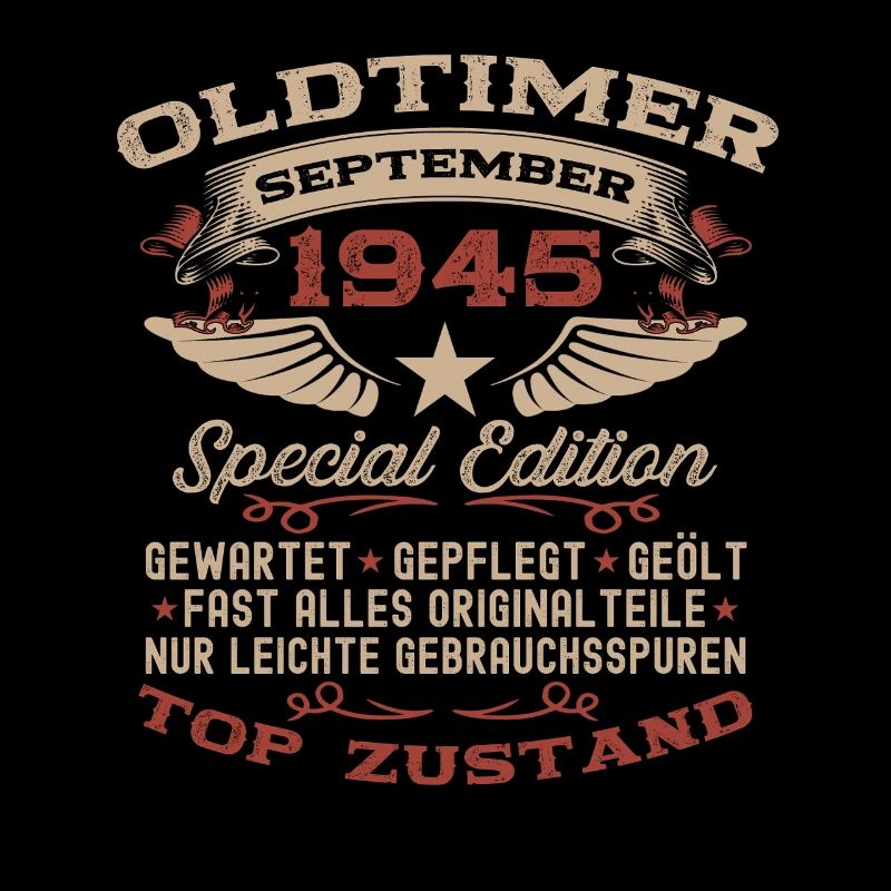 80. Geburtstag Geschenk Oldtimer September 1945
