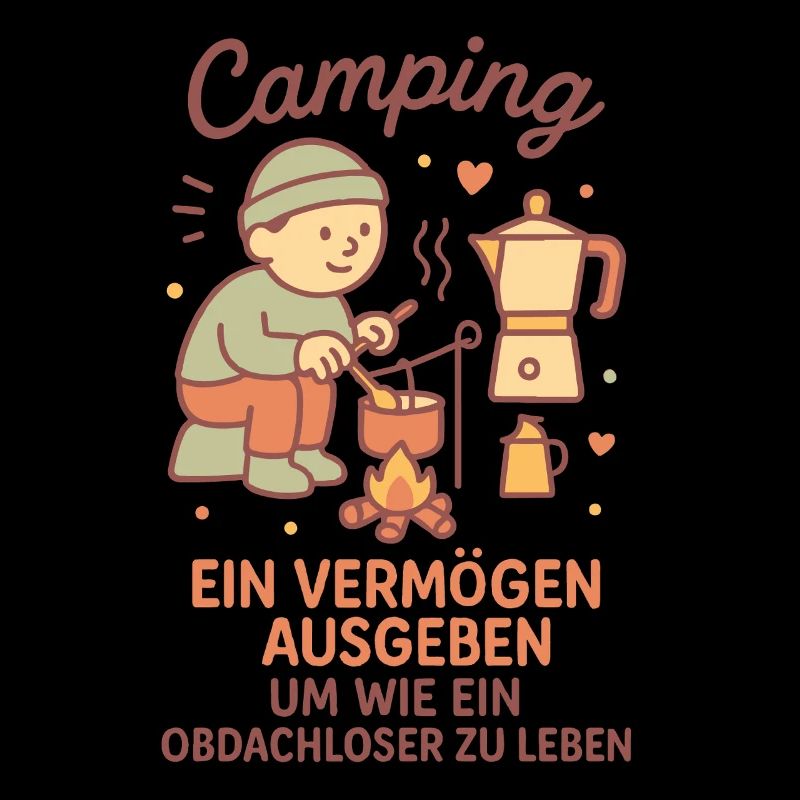 Camping a life without a home funny camper saying