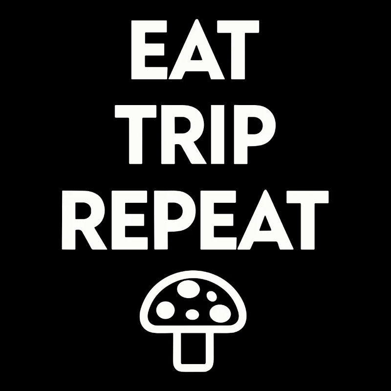 Eat Trip Repeat - Lustiger Pilz Spruch