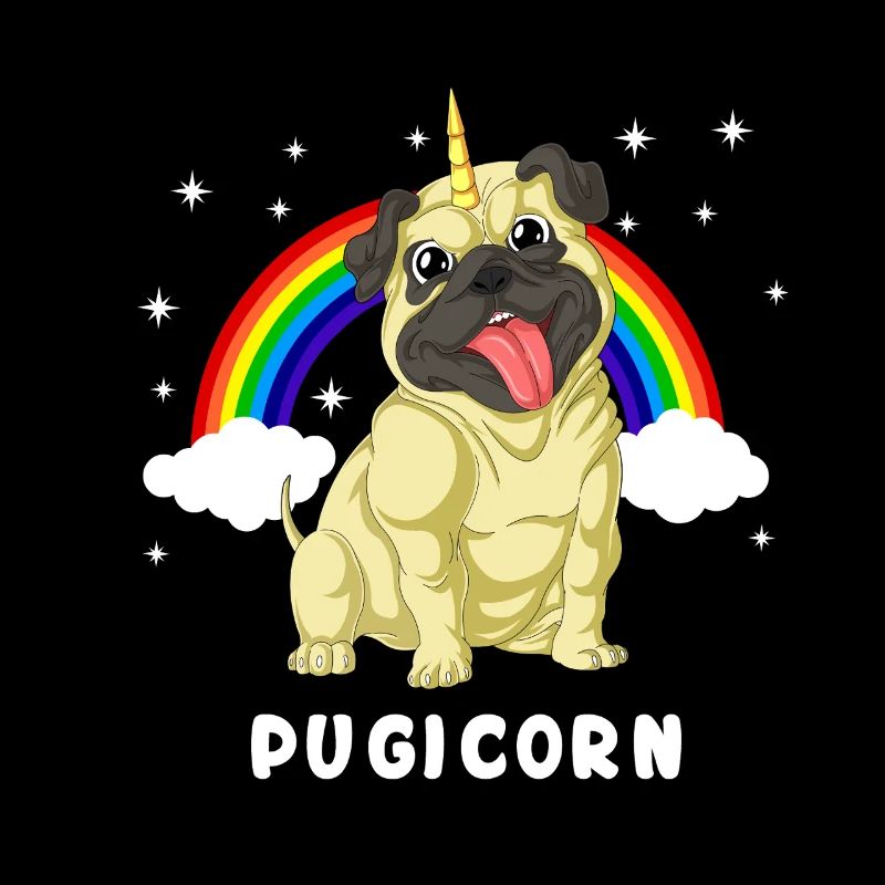 Mops Einhorn