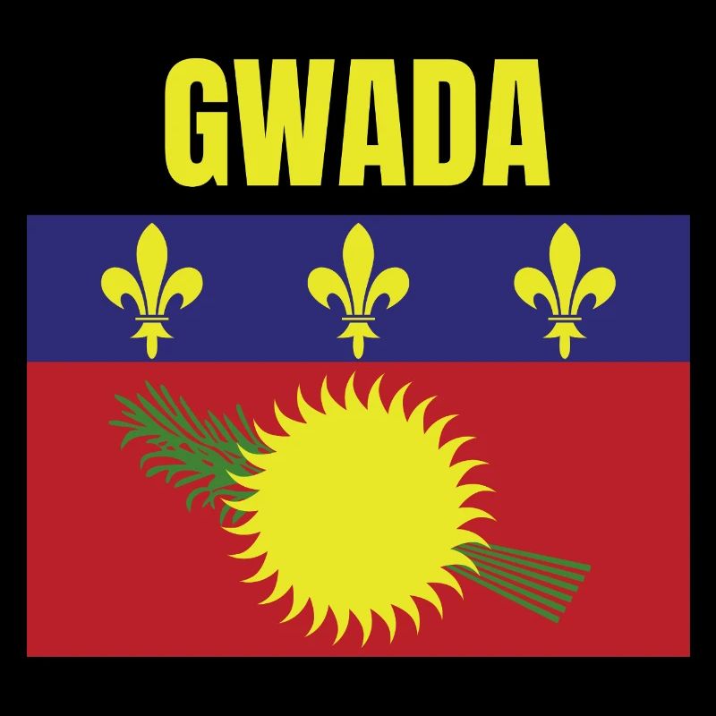 GWADA Guadeloupe flag t-shirt