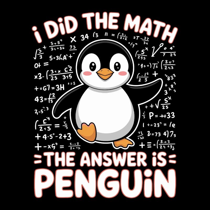 I Did The Math The Answer Is Penguin