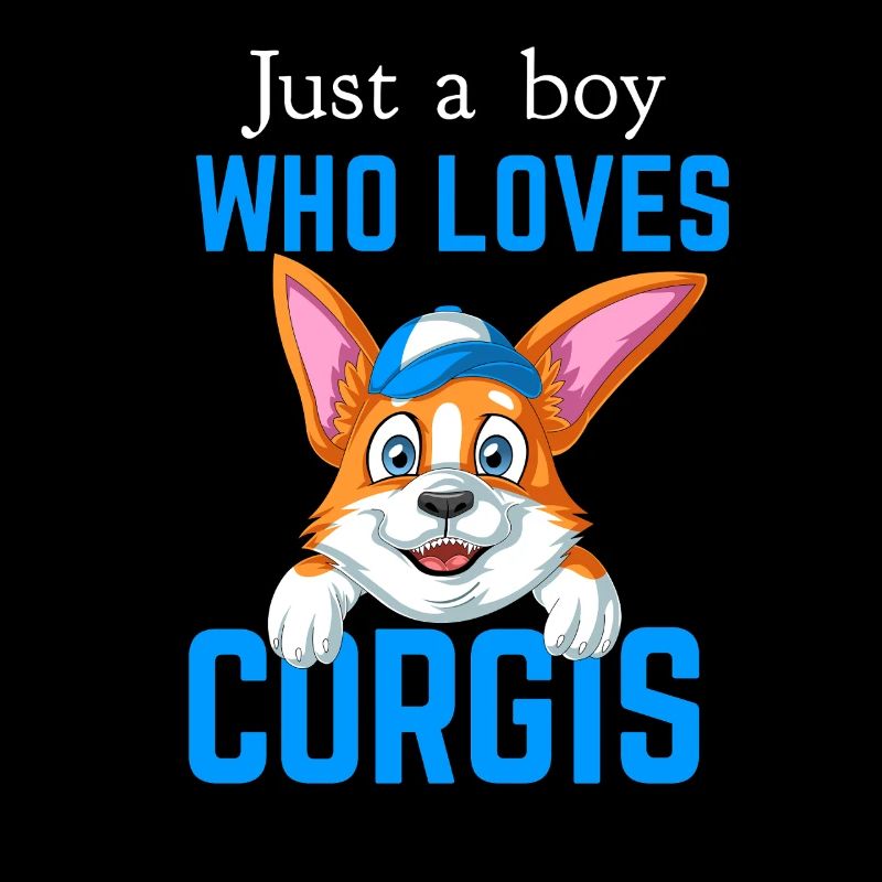 Juste un garçon qui aime le corgi