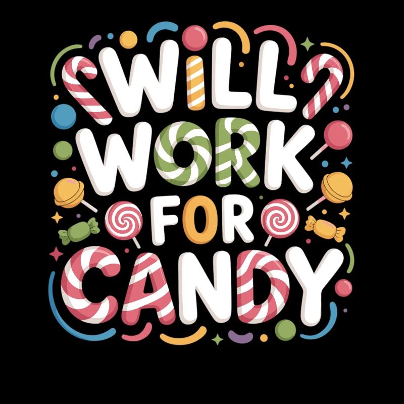 Will Work for Candy – Süßes Kinder Süßigkeiten
