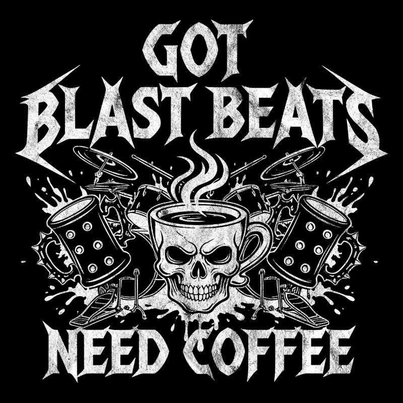 Coffee meets blast beats