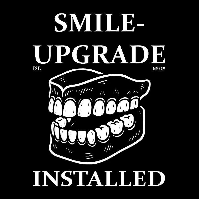 Conception de prothèse drôle - Mise à niveau du sourire installée