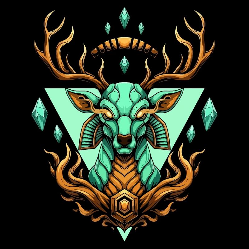 Turquoise Moose Crystal Geometry