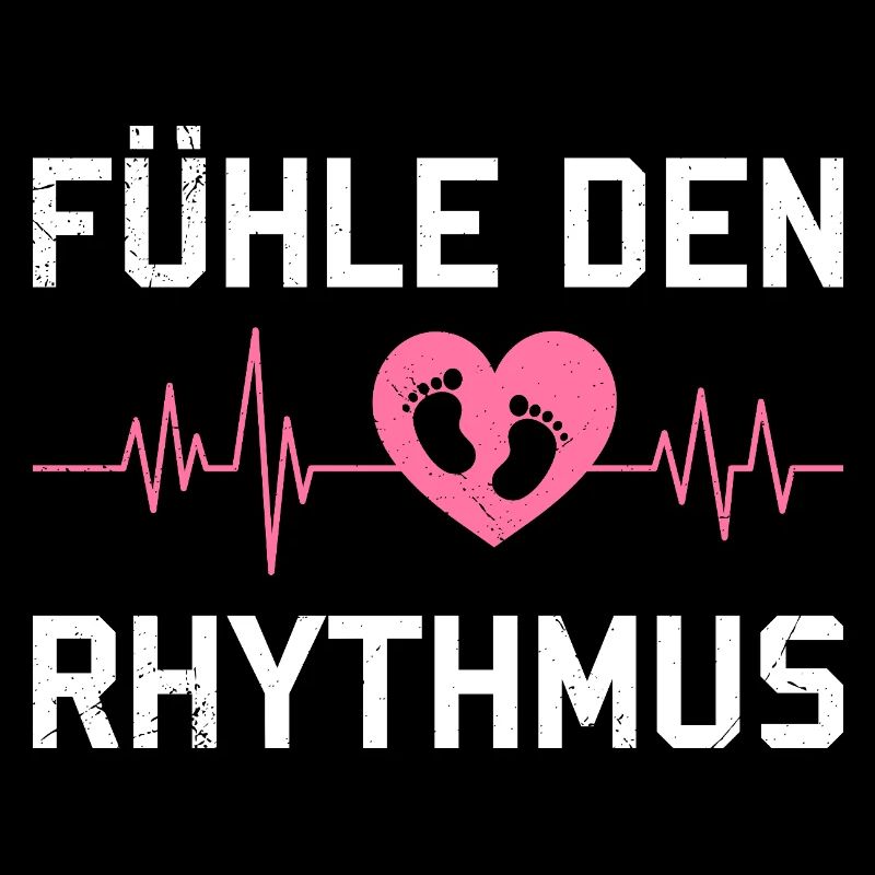 Expectant Mom FEEL THE RHYTHM Funny