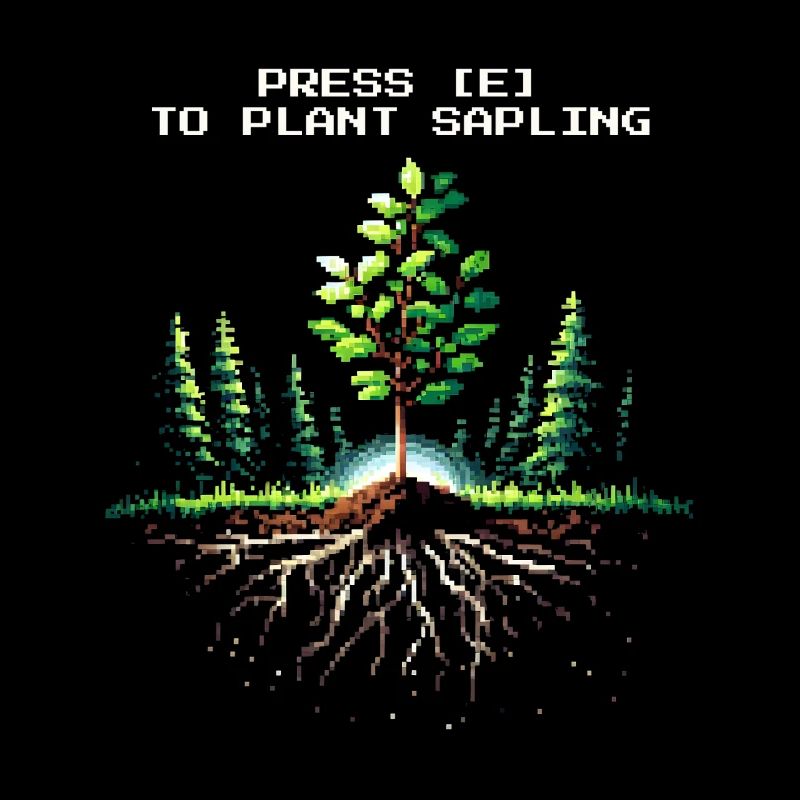 Press [E] Planting Seedling | Afforestation