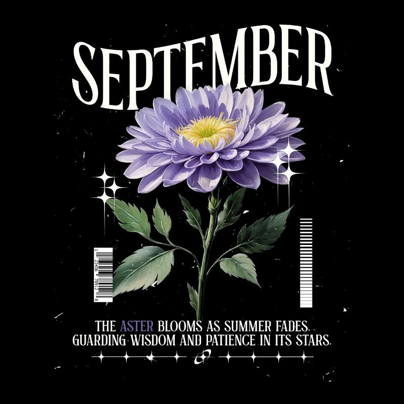 Naissance Fleurs Naissance Fleur Septembre Aster