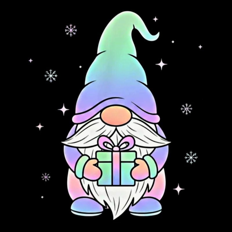 Gnome de Noël Pastel Dégradé