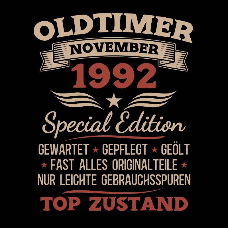 33. Geburtstag Geschenk Oldtimer November 1992