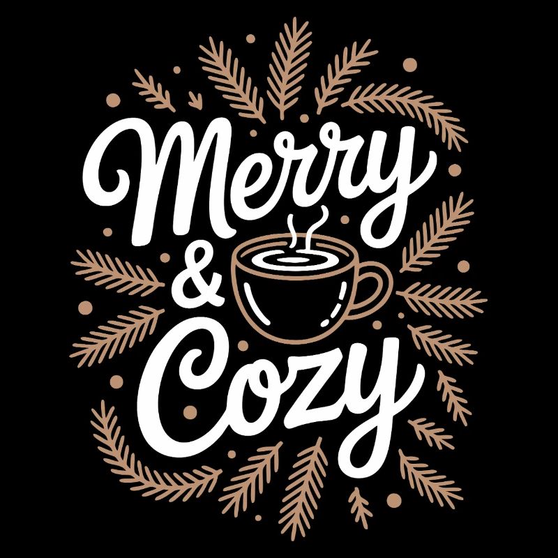Merry & Cozy Cup Illustration