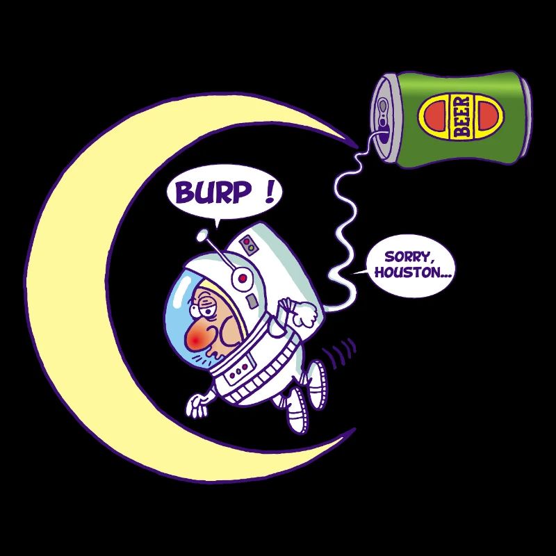 Astronaute et bière
