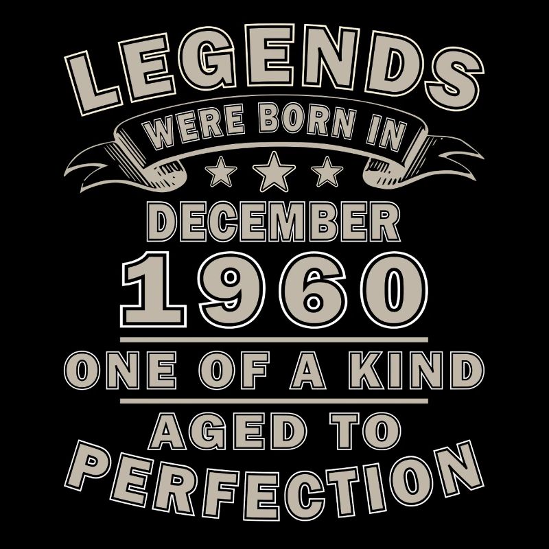 December 1960's Vintage Birthday Retro Gift