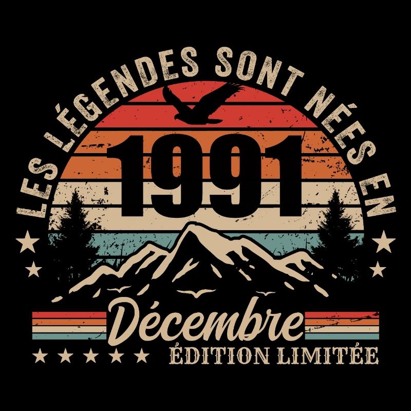 Retro December 1991 - 34 Years Gift
