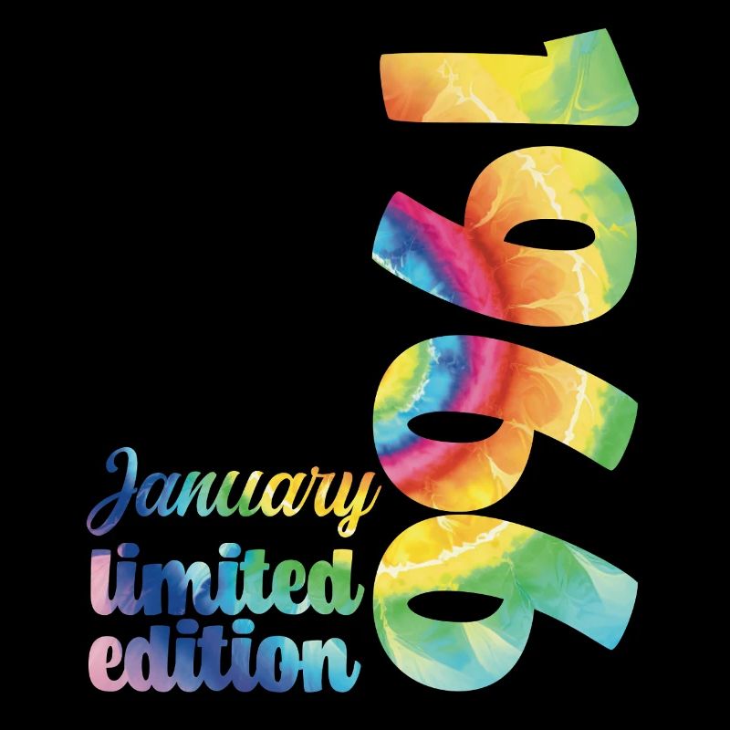 Anniversaire Janvier 1966 Cadeau Tie And Dye Tee