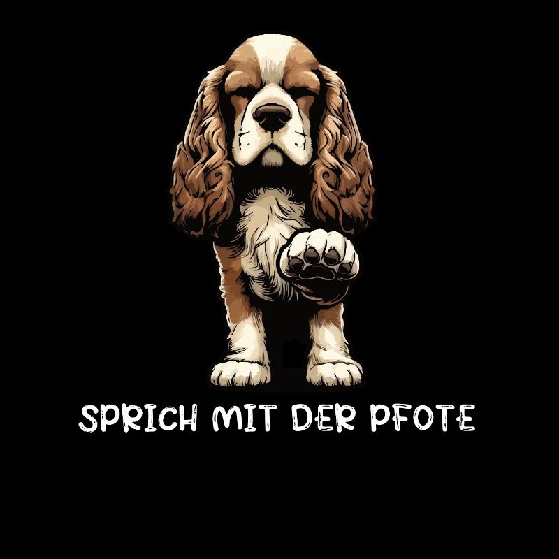 Sprich mit der Pfote Cocker Spaniel Cockerhund