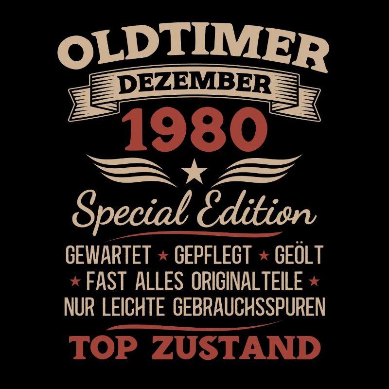 45. Geburtstag Geschenk Oldtimer Dezember 1980