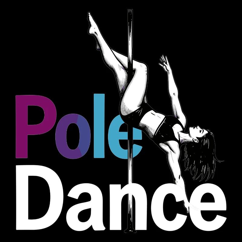 Pole Dance Pole Dancer Graphic Acrobatic Dance