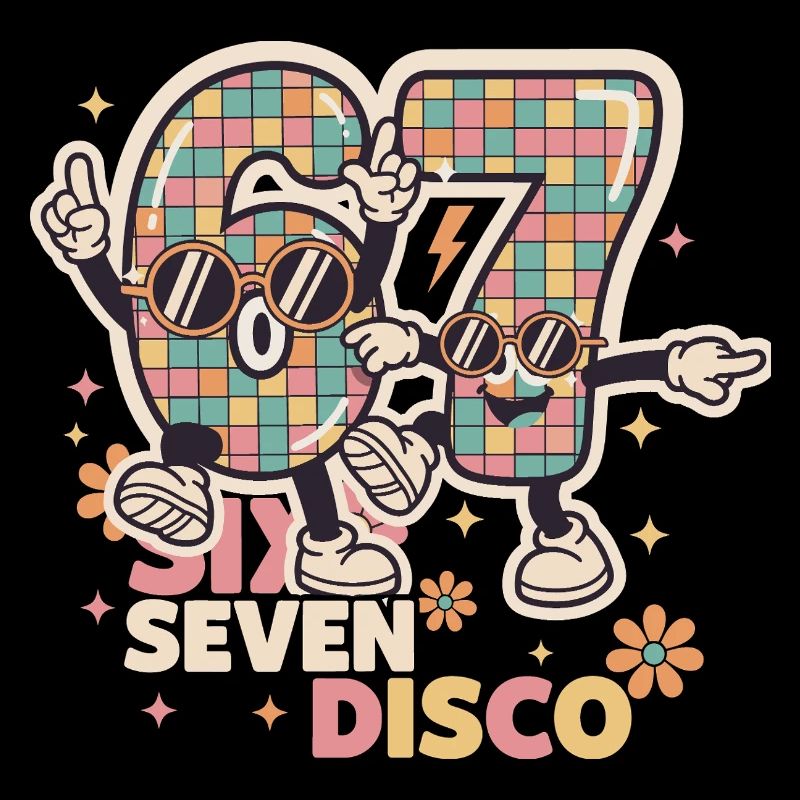 67 Six Seven Funny Italy Retro Disco Ball