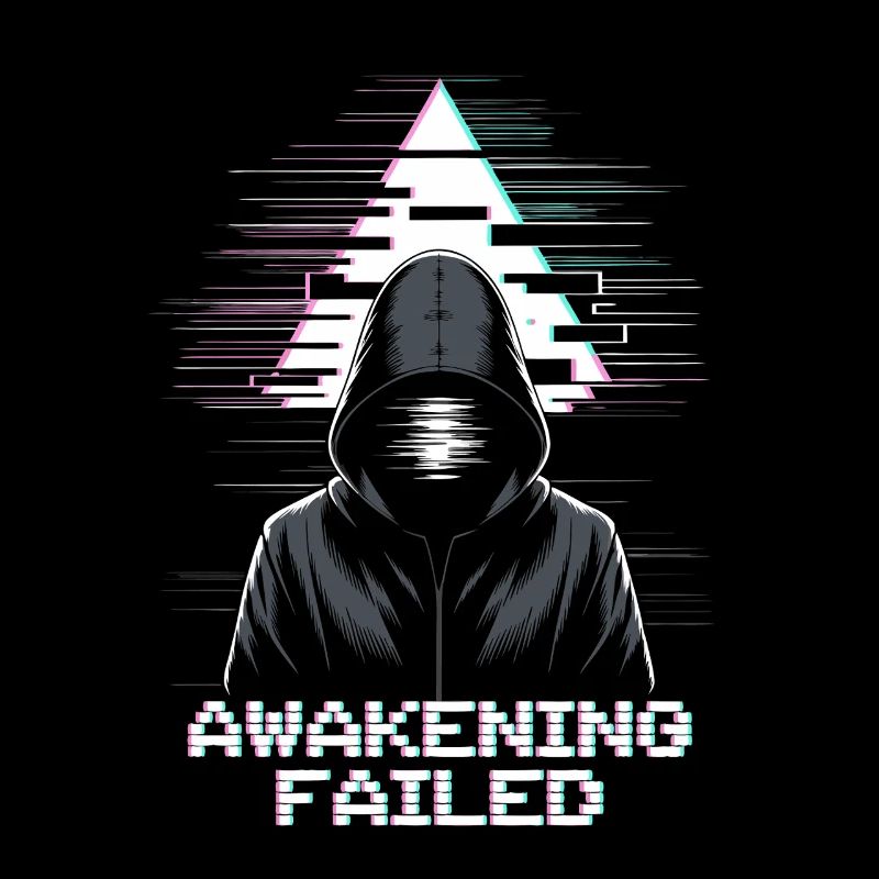 Hacker glitch avec un look « Awakening Failed »