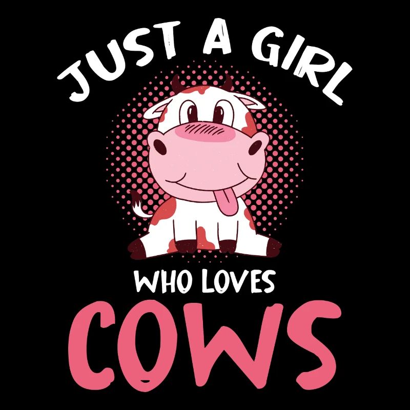 Nur ein Mädchen liebt Kühe