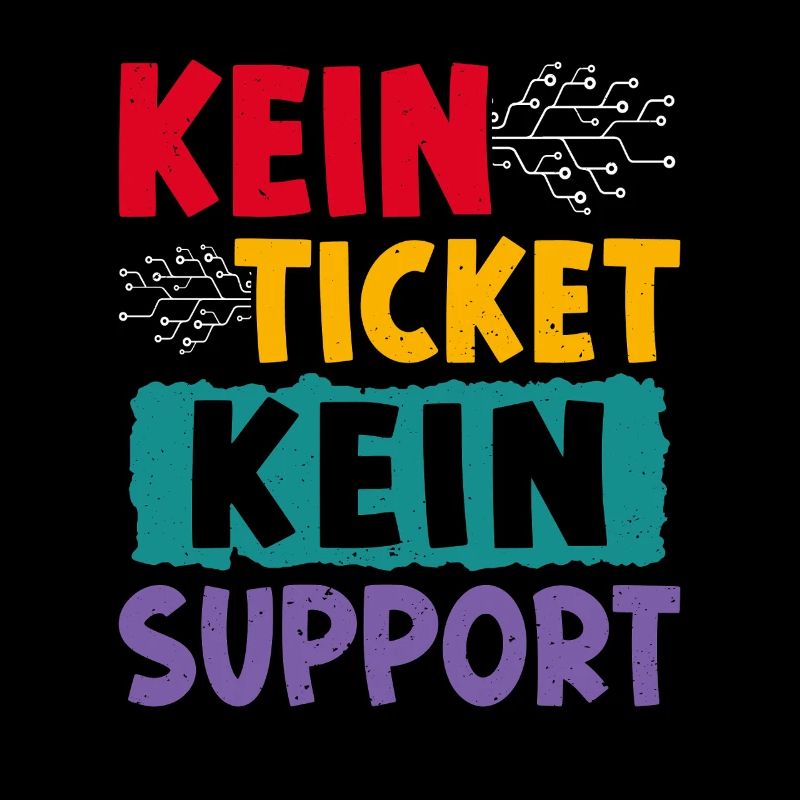 Nerd Computer KEIN TICKET KEIN PROBLEM LUSTIG