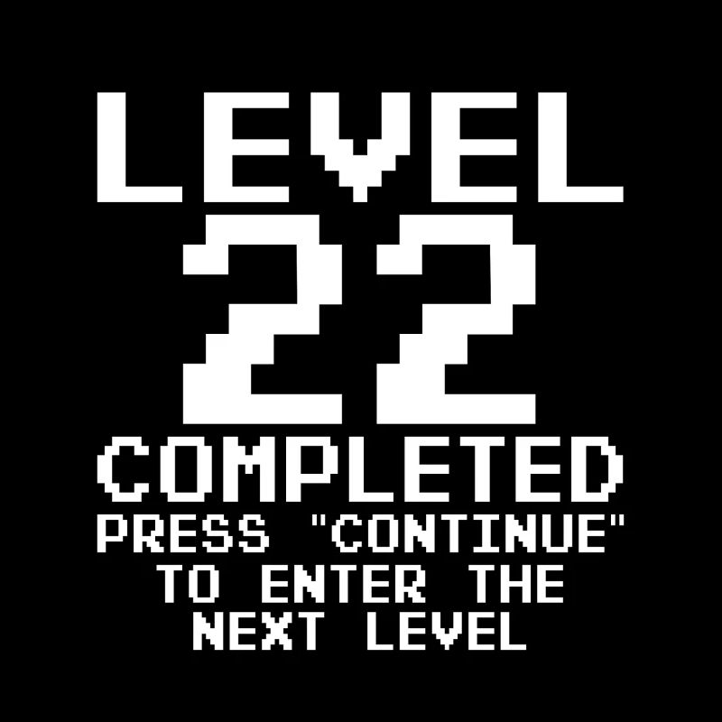 Level 22 Pixel Retro Completed