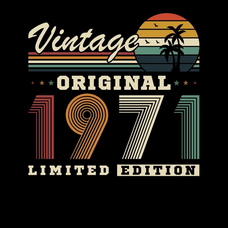 Originales Retro-Jubiläumsgeschenk von 1971
