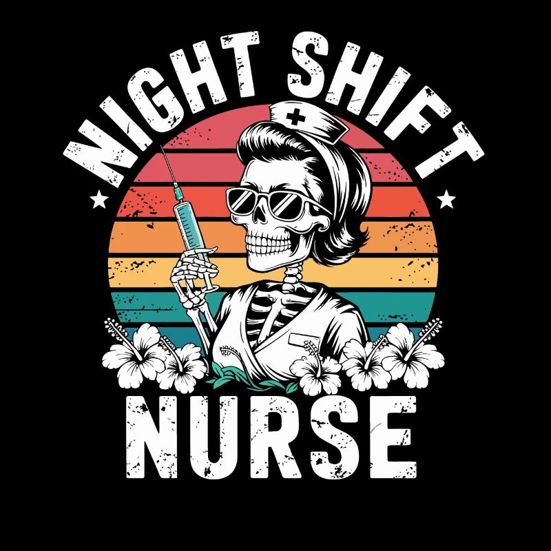 Infirmière de nuit rétro