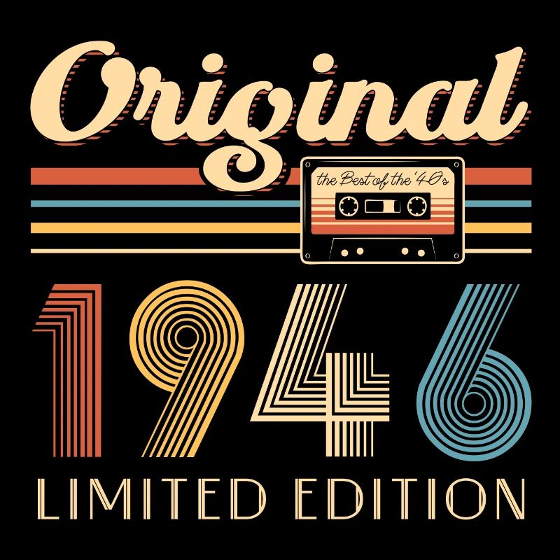 80th Birthday 80th Anniversary Original 1946
