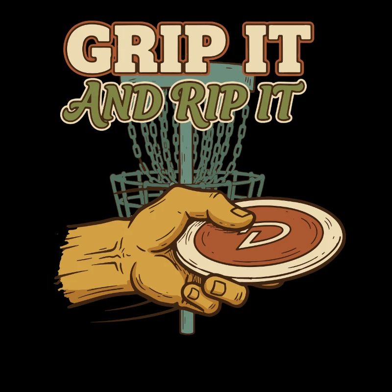 Grip It And Rip It Disc Golf Disc Golfer Flying