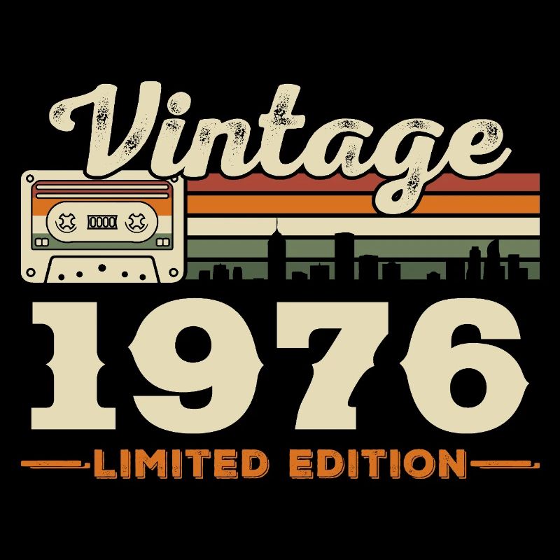 1976 Vintage Retro Geburtstagsgeschenk