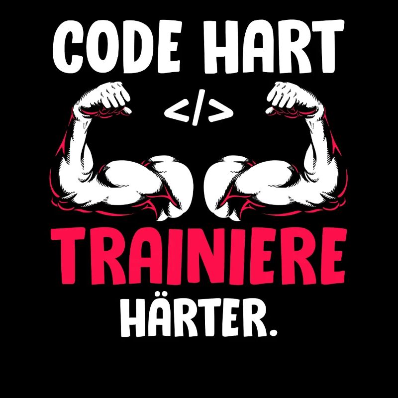 Coder CODE HARD TRAIN HARDER Funny