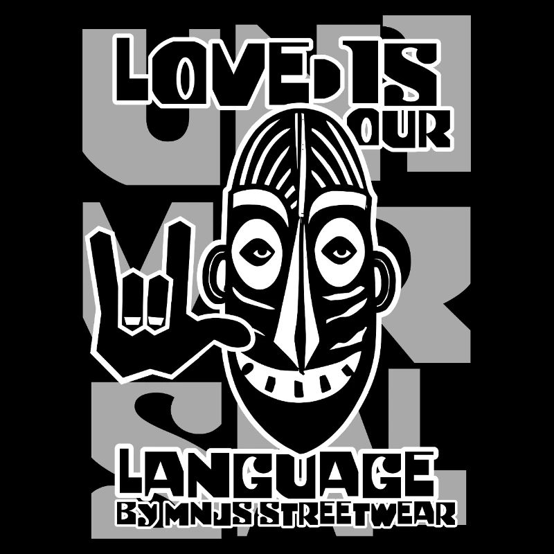 Love Is Our Language Graphic Mask