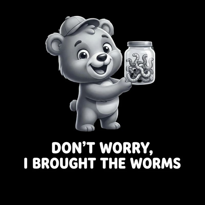 Don't Worry I Brought The Worms Angler Saying