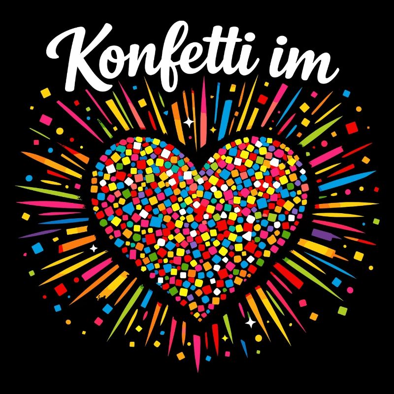 Konfetti Im Herzen Karneval Geschenk