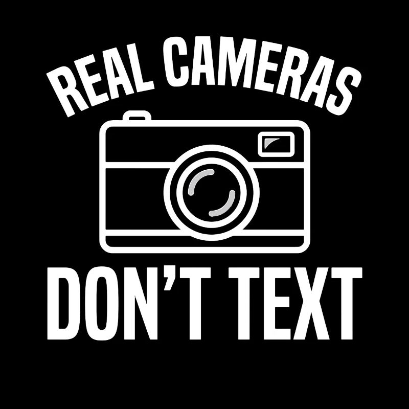 Real Cameras Don't Text Design