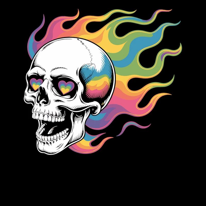 Skull Rainbow T-Shirt