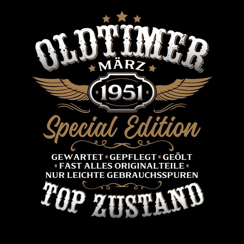 75. Geburtstag Geschenk Mann Vintage März 1951