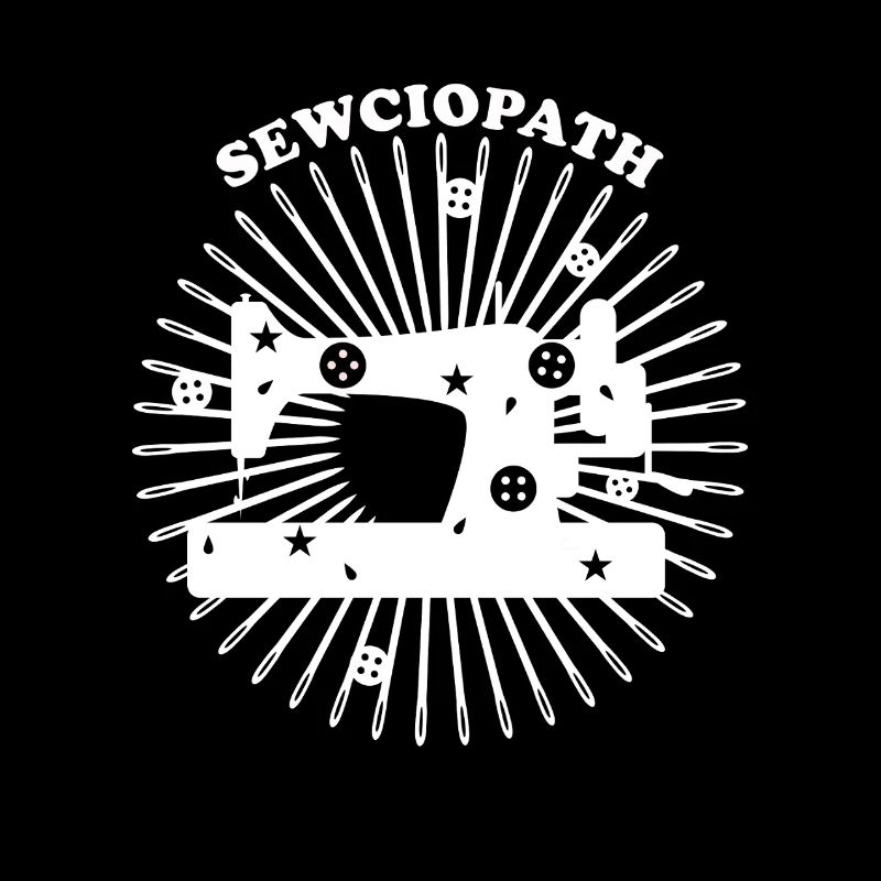 Conception de machine à coudre - Blanc