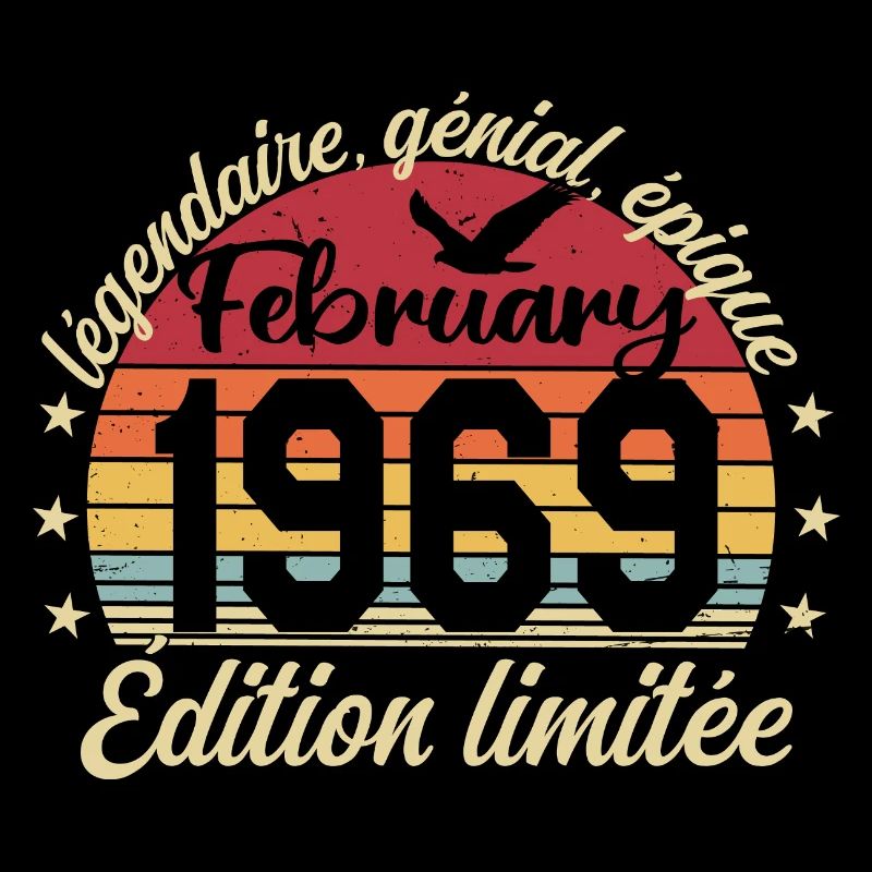 Février 1969 Anniversaire février 1969 Retro 1969