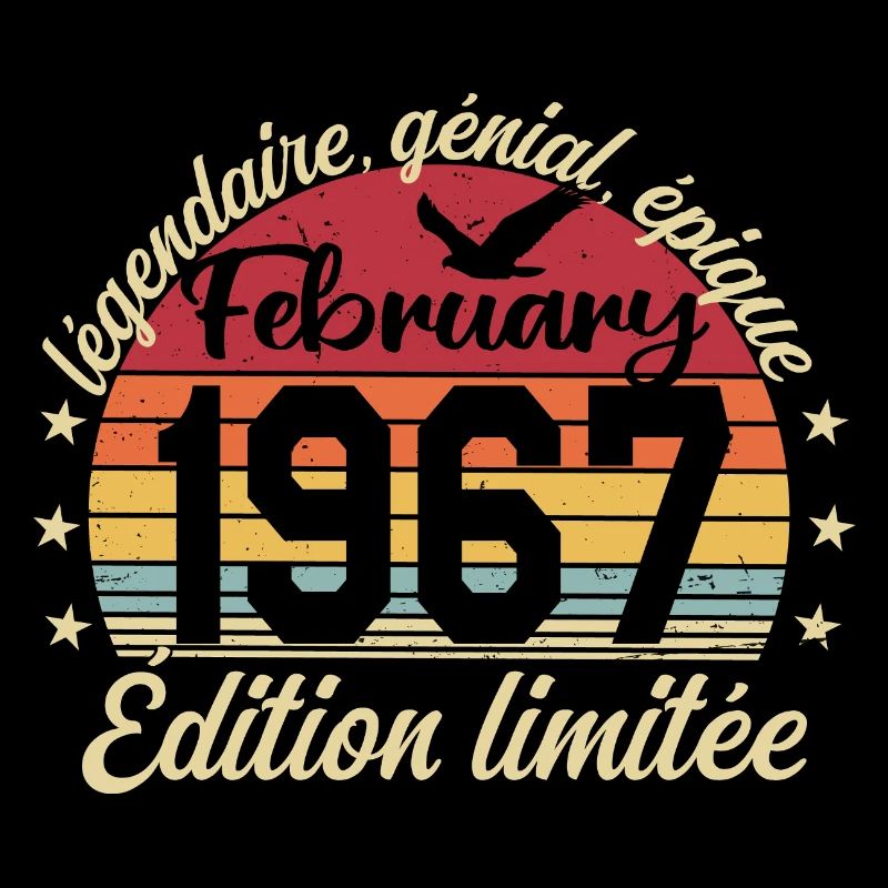 Février 1967 Anniversaire février 1967 Retro 1967